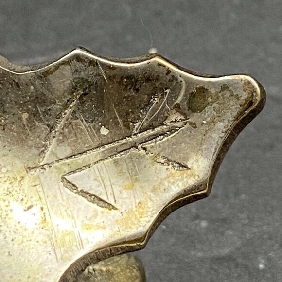 Vintage Silver Plate Brass Candlestick holders Leaf Poinsettia Set Of‎ 2 Floral - Picture 6 of 10